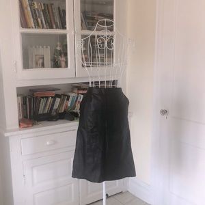Kenneth Cole Leather Skirt